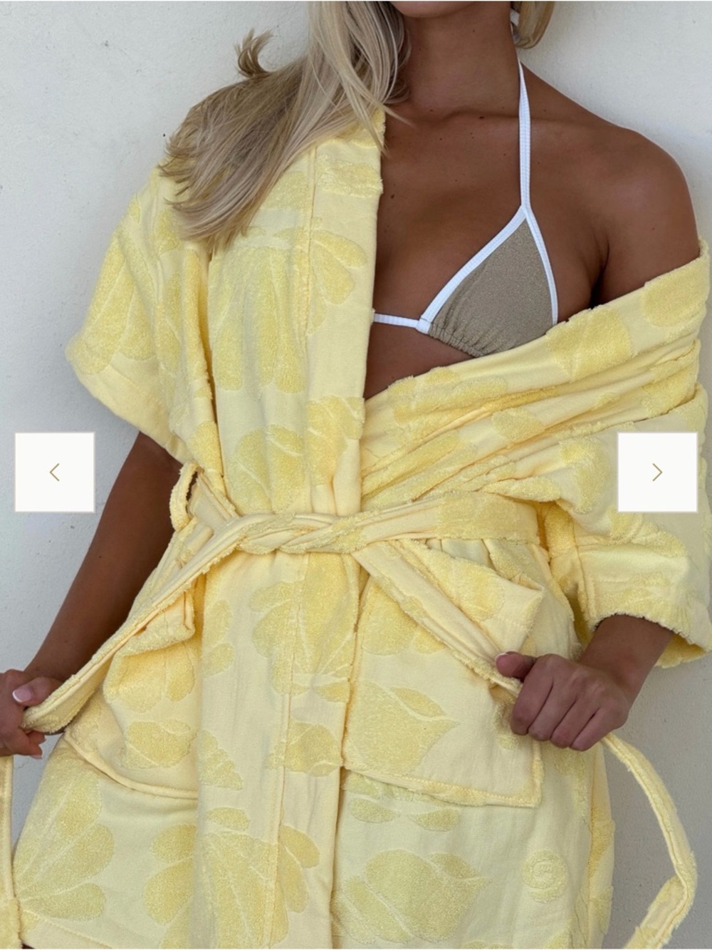 Yellow Terry Robe